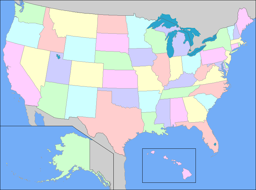 A color-coded map of the United States by state, illustrating the plan to duplicate the ring of critical mass city by city.